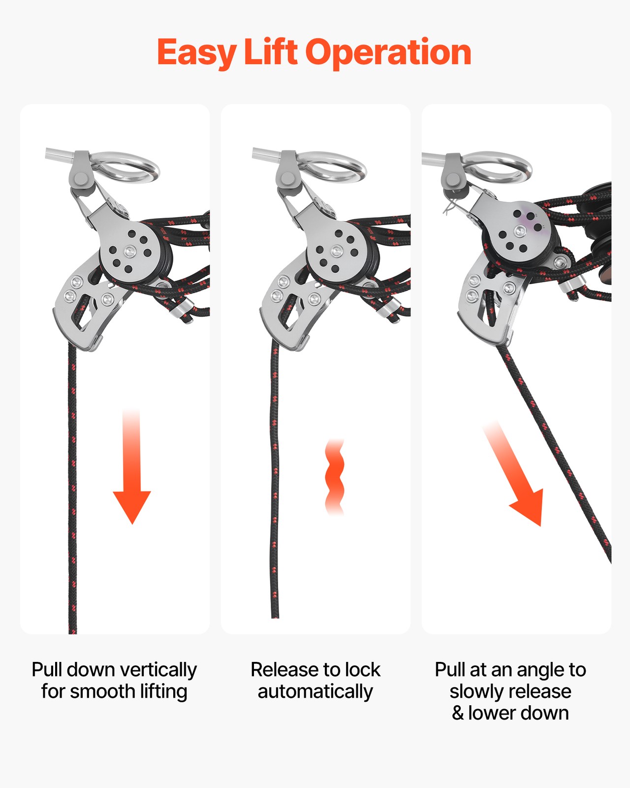 VEVOR Hard Top Remover Lift Hardtop Removal Roof Hoist Anti-Drop System for Jeep