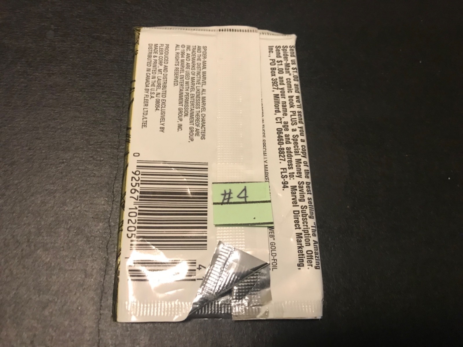 Spider-man 1994 Fleer Mixed Lot Of Cards - Lot Of 12 #4 Marvel Pack ~ Mysterio