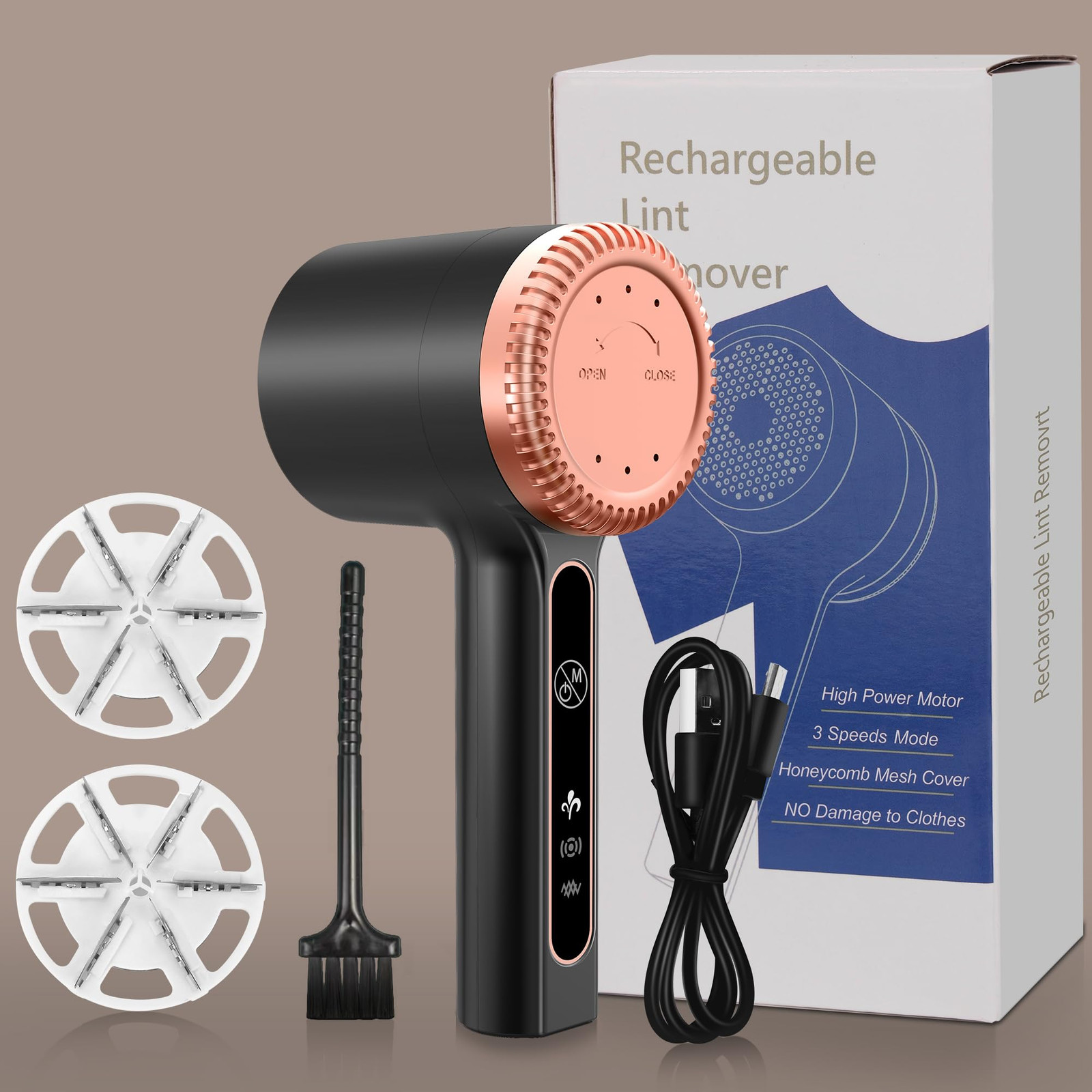 1200mAh Electric Lint Remover Portable Rechargeable Fabric Shaver for Clothes