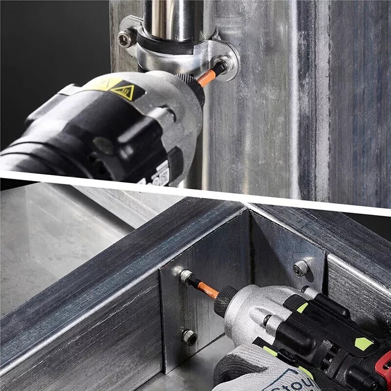 20Pcs Impact Hex Head Allen Wrench Drill Bit Set Metric SAE Magnetic Tips Tool