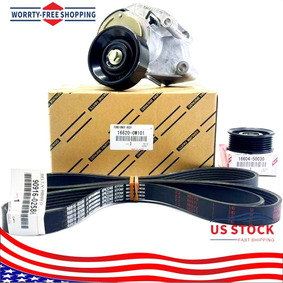 OEM Drive Belt Tensioner Idler Pulley Kit for 4Runner Sequoia Tundra 4.7L V8