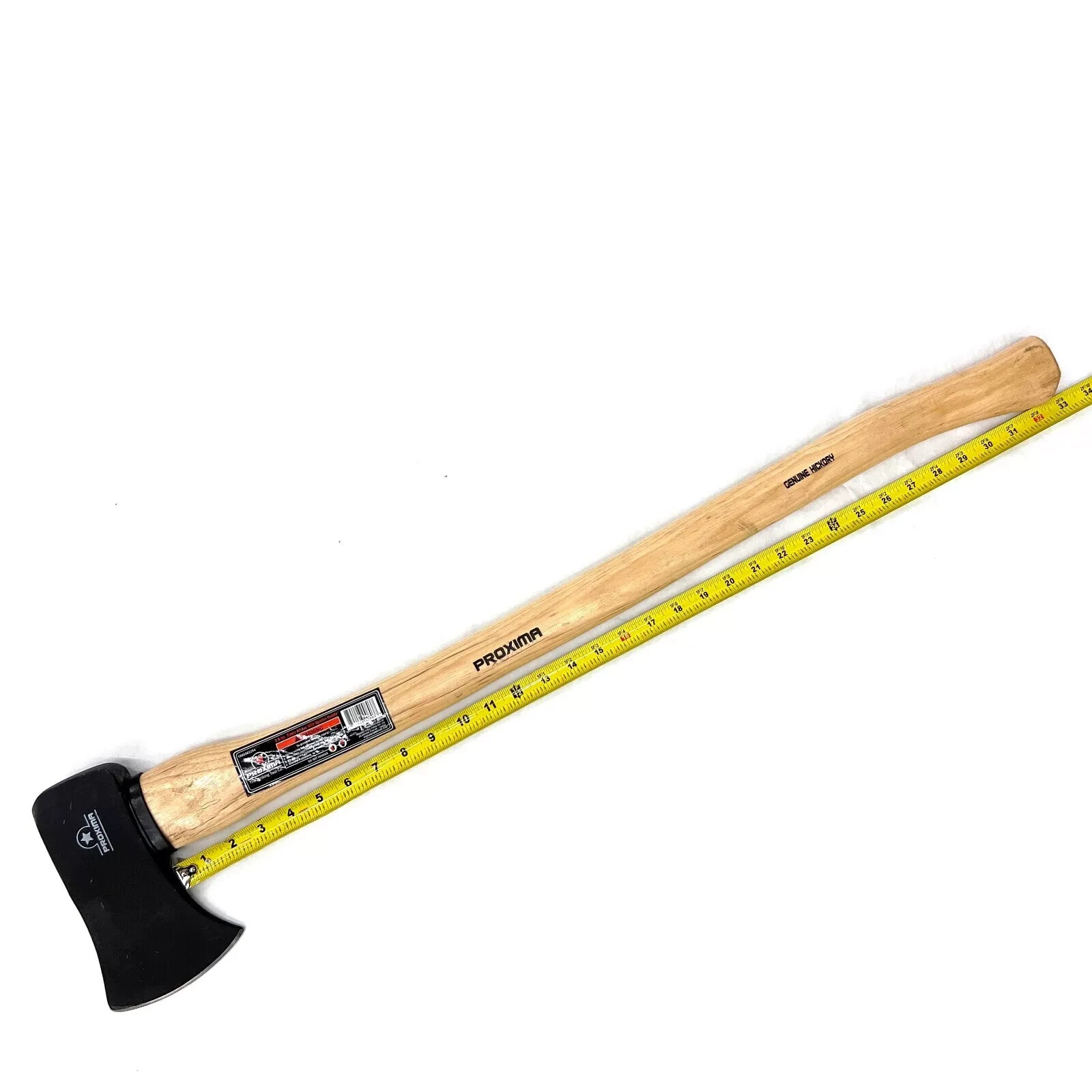 Set of Proxima 3.5 lbs Hickory Axe and 4.5 lbs Fiber Log Splitter 36in Full Size