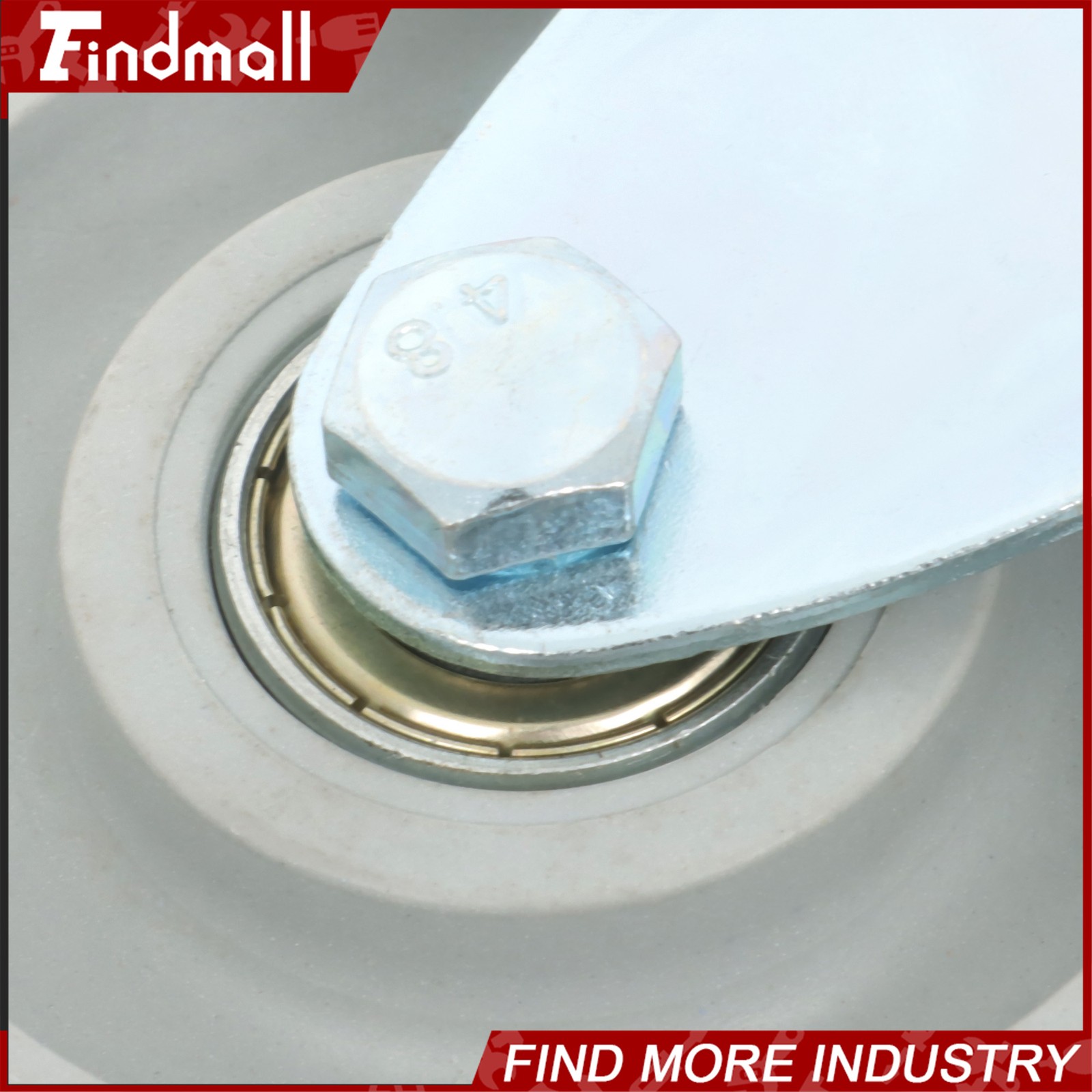 Findmall 4 Pcs 4" Swivel Caster Wheels (Two Straight, Two Diagonal Belt Brakes)