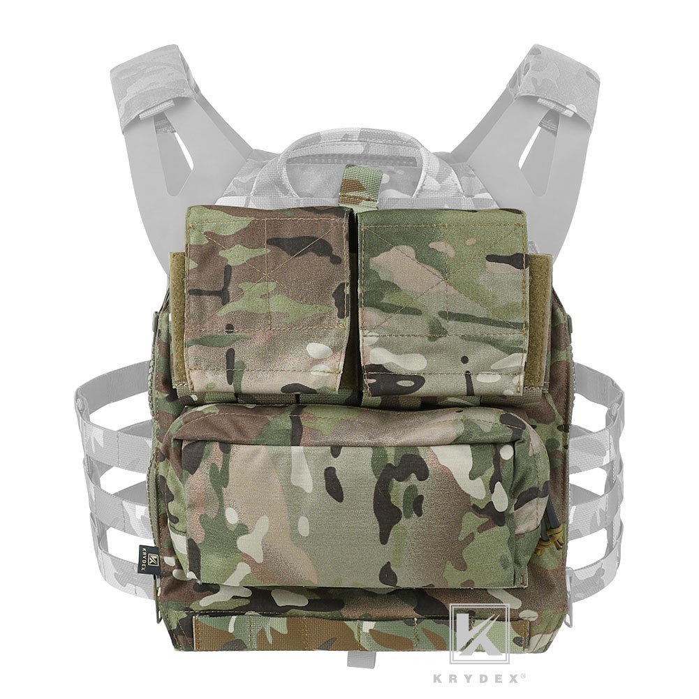 KRYDEX Tactical Zip-on Pack Panel Back for CPC JPC2.0 Plate Carrier MC Camo