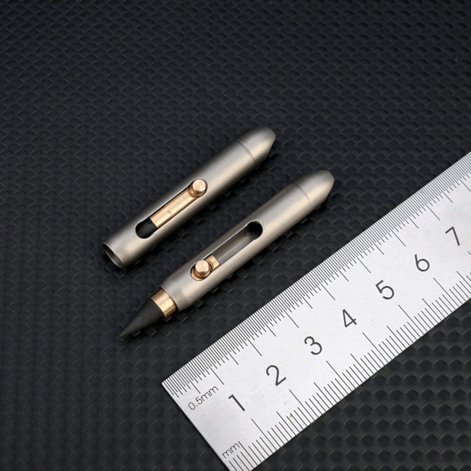 EDC Titanium Alloy Mini Mechanical Pencil Writing Portable Outdoor Keychain Tool