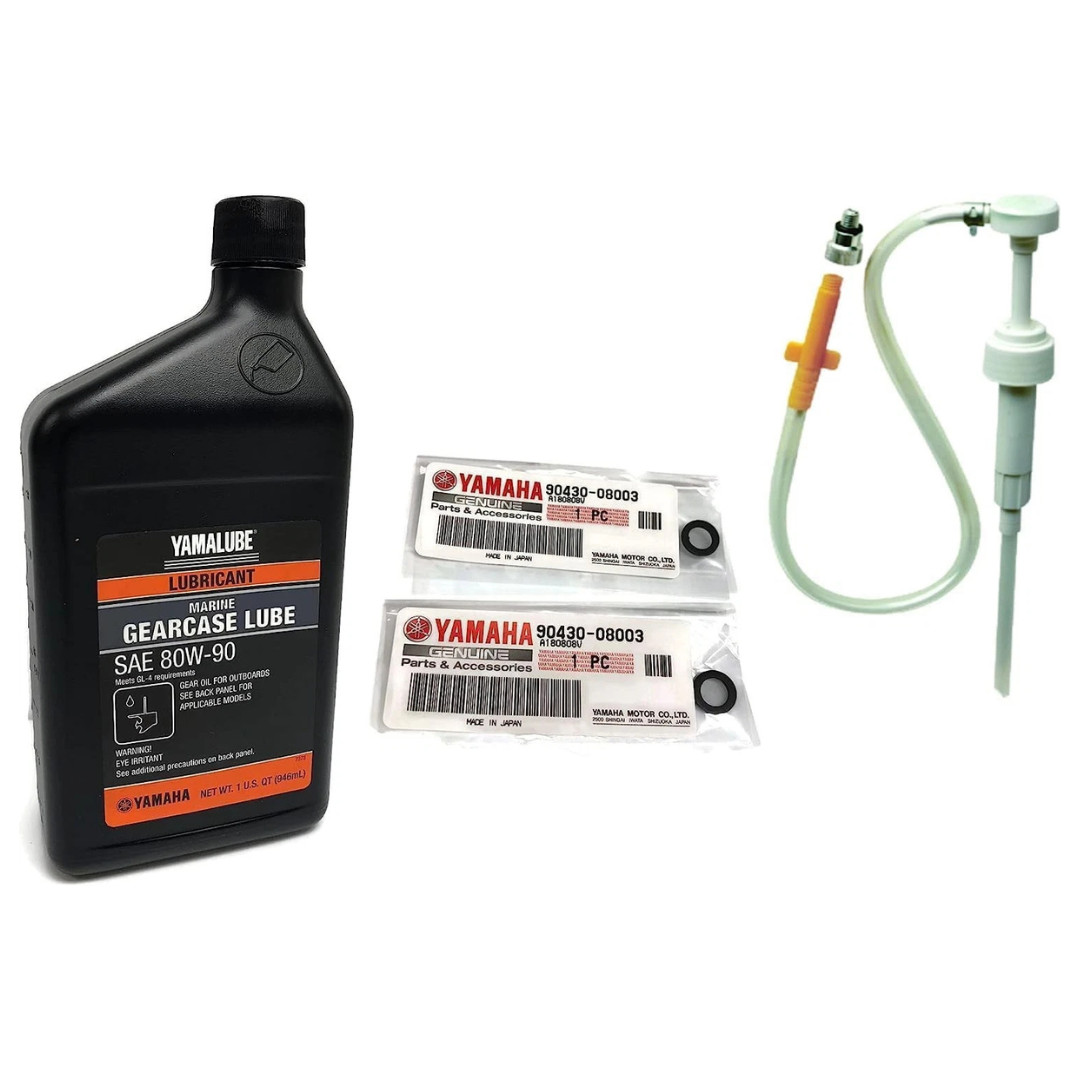YAMAHA Yamalube OEM Outboard Gear Lube Kit w/Pump ACC-GEARL-UB-QT Lower Unit Oil