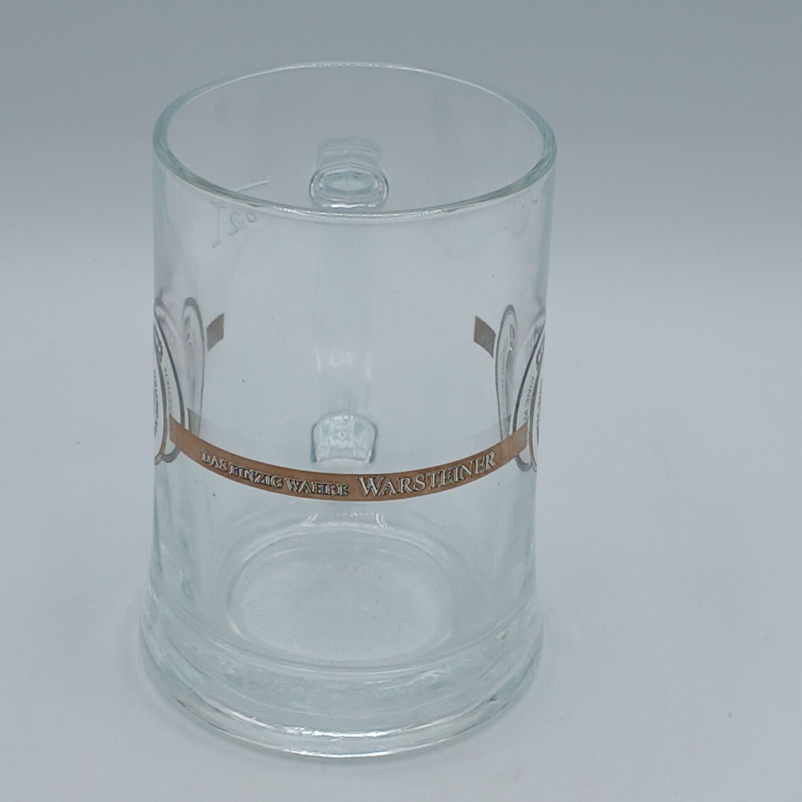 Warsteiner Glass Beer Mug Stein .2L Eine Konigin Unter Den Bieren Das Einzig
