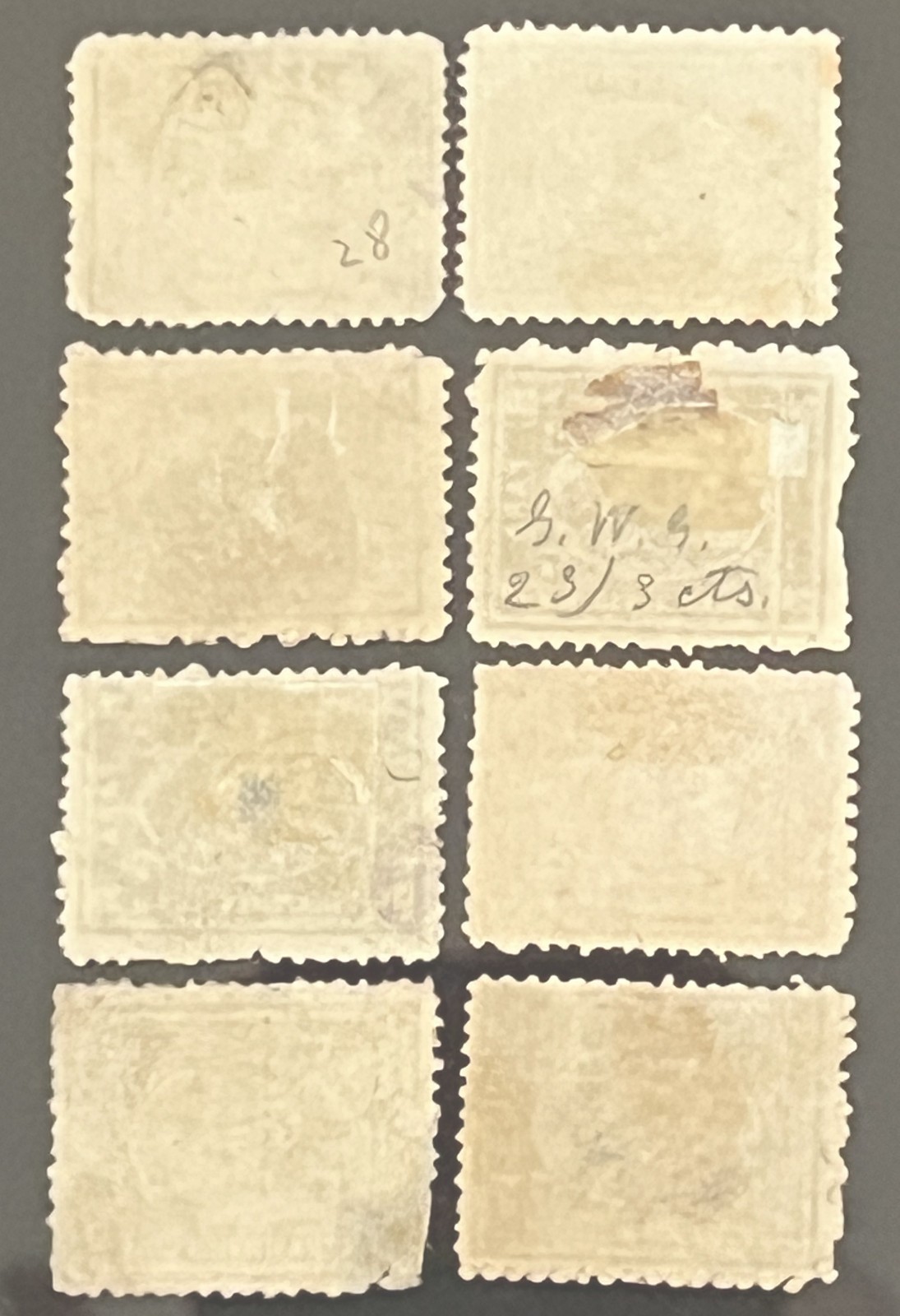 EGYPT stamps-1872-3rd set ever issued in EGYPT-lot E-8 stamps-SCOTT# 16-29