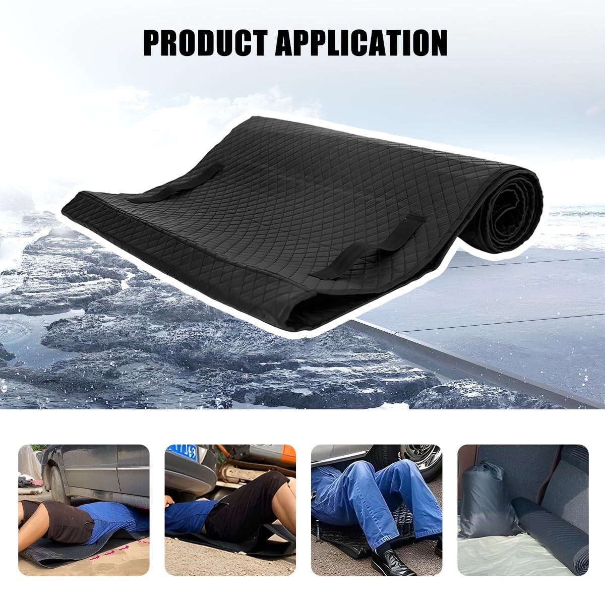 Magical Car Rolling Creeper Mat, 58 x 27 Inch Anti-Slip Under Vehicle Repair
