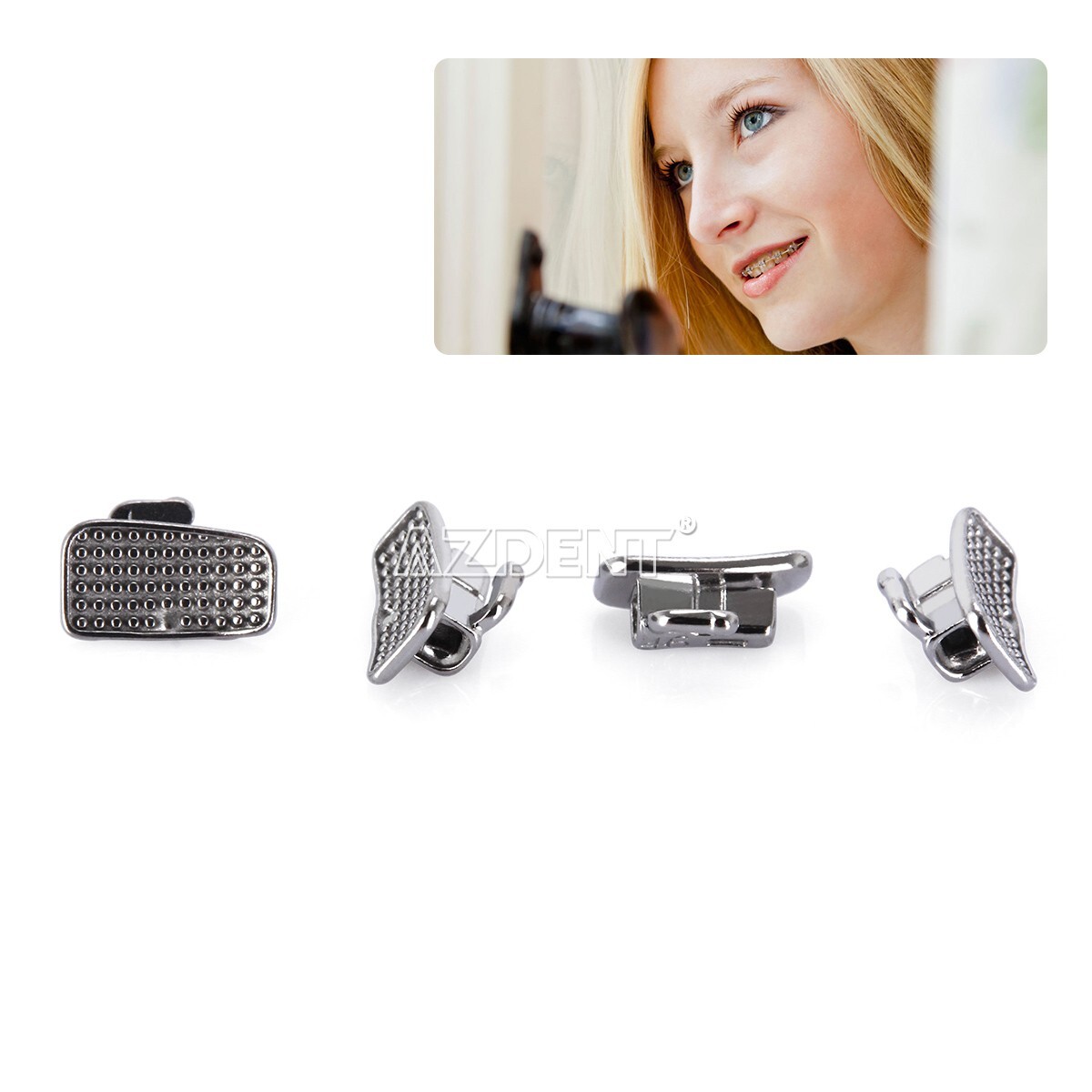 AZDENT Dental Orthodontic Buccal Tube 1st 2nd Molar Roth MBT 022 Bondable