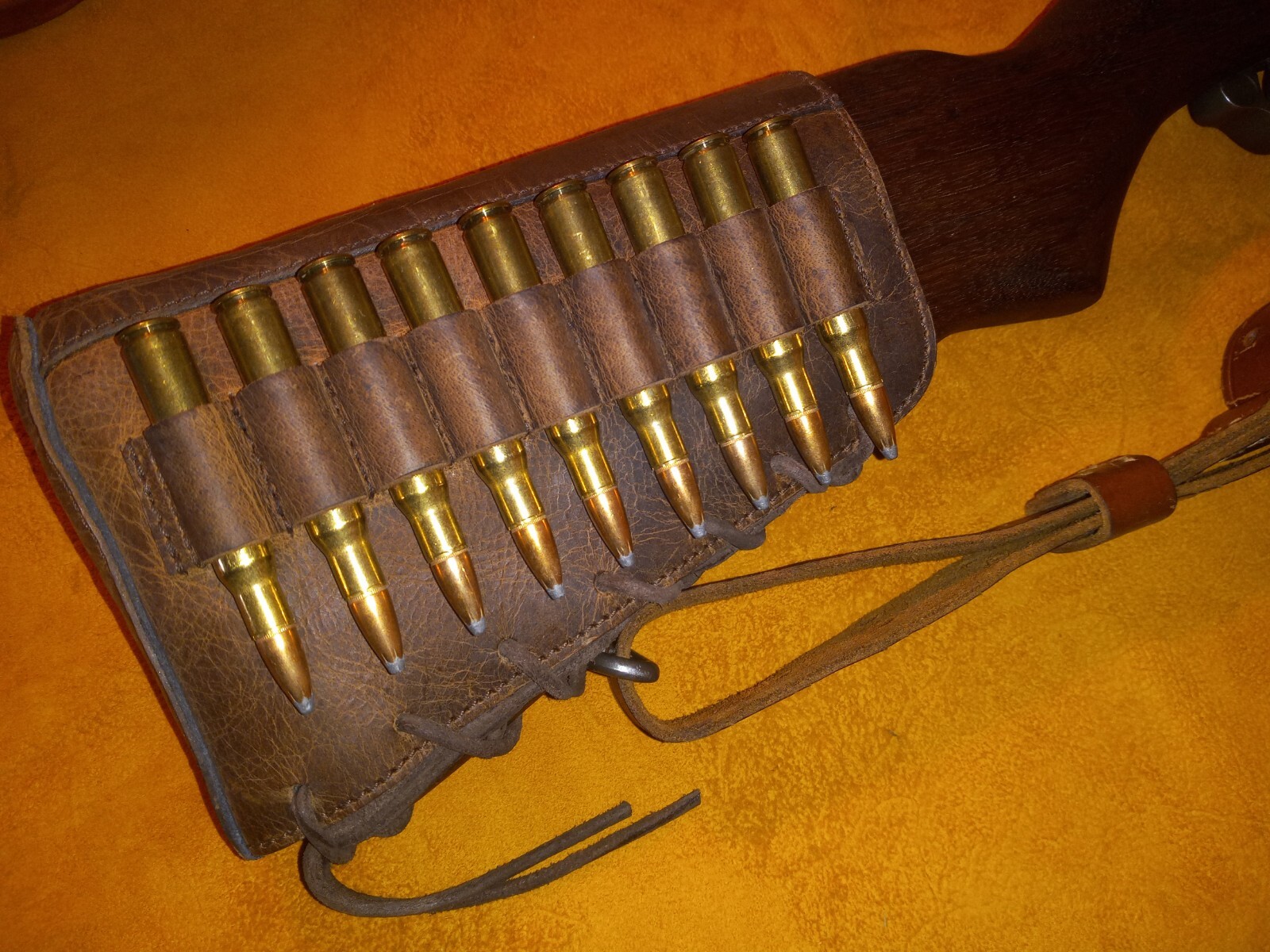 Lever Action Bolt Action Leather Rifle Recoil Cheek Pad Made In The USA