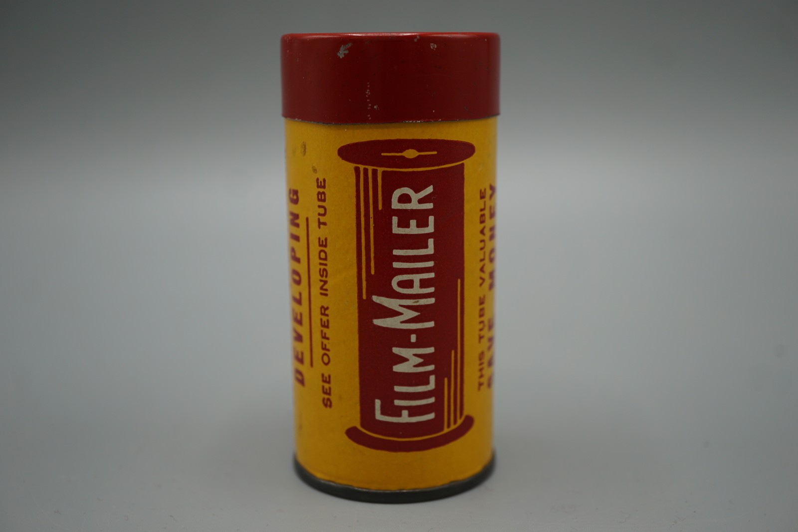 Vintage SUPA-FILM Film-Mailer Tube Tin New York Chicago Darkroom Developing