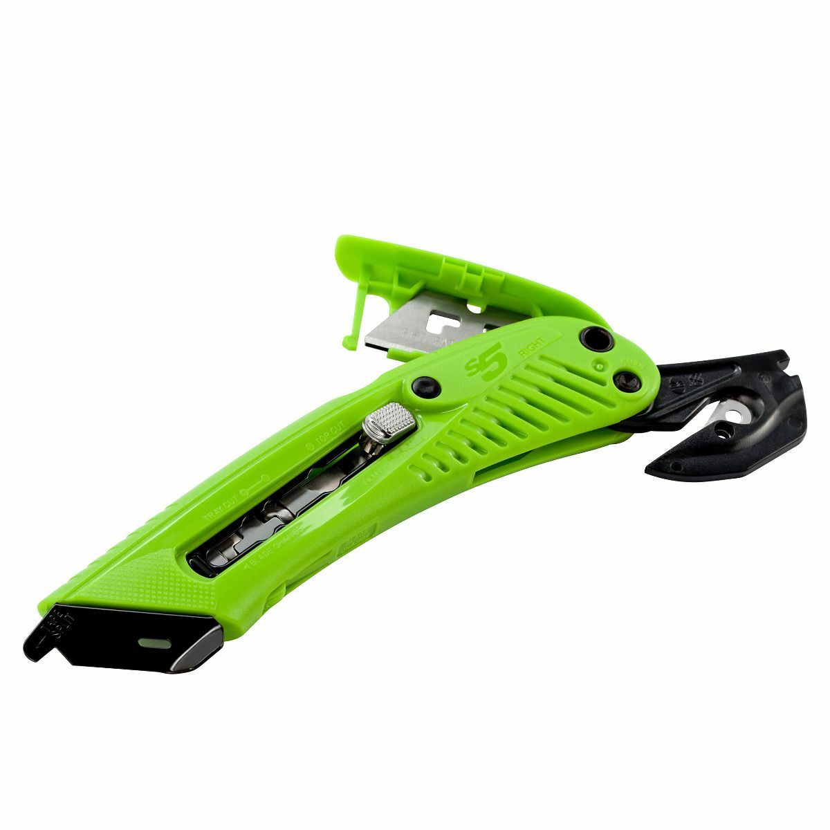 Pacific Handy Cutter S5 Safety Cutter - 3-in-1 Tool with Metal Fixed Guard 1/EA