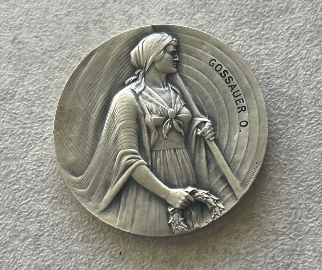 (ND) Ticino Silvered Bronze Swiss Shooting Medal R-1523b L2