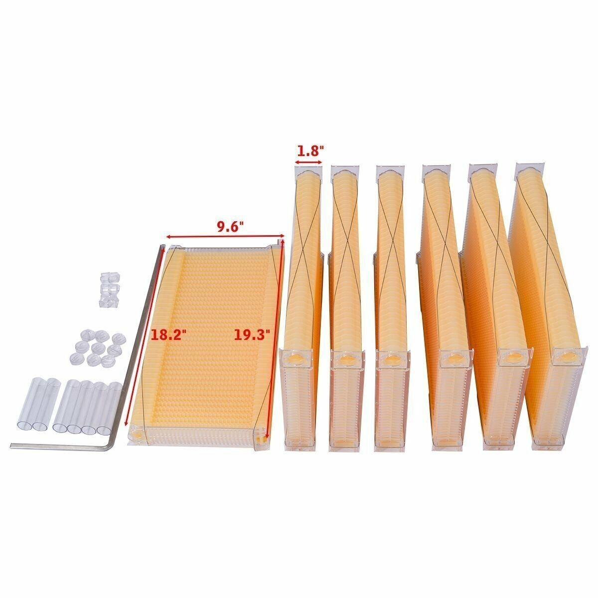 Auto Shed Bee Hives Super Box Beekeeping Hives + 7x Bee Hive Frames Bee Frames