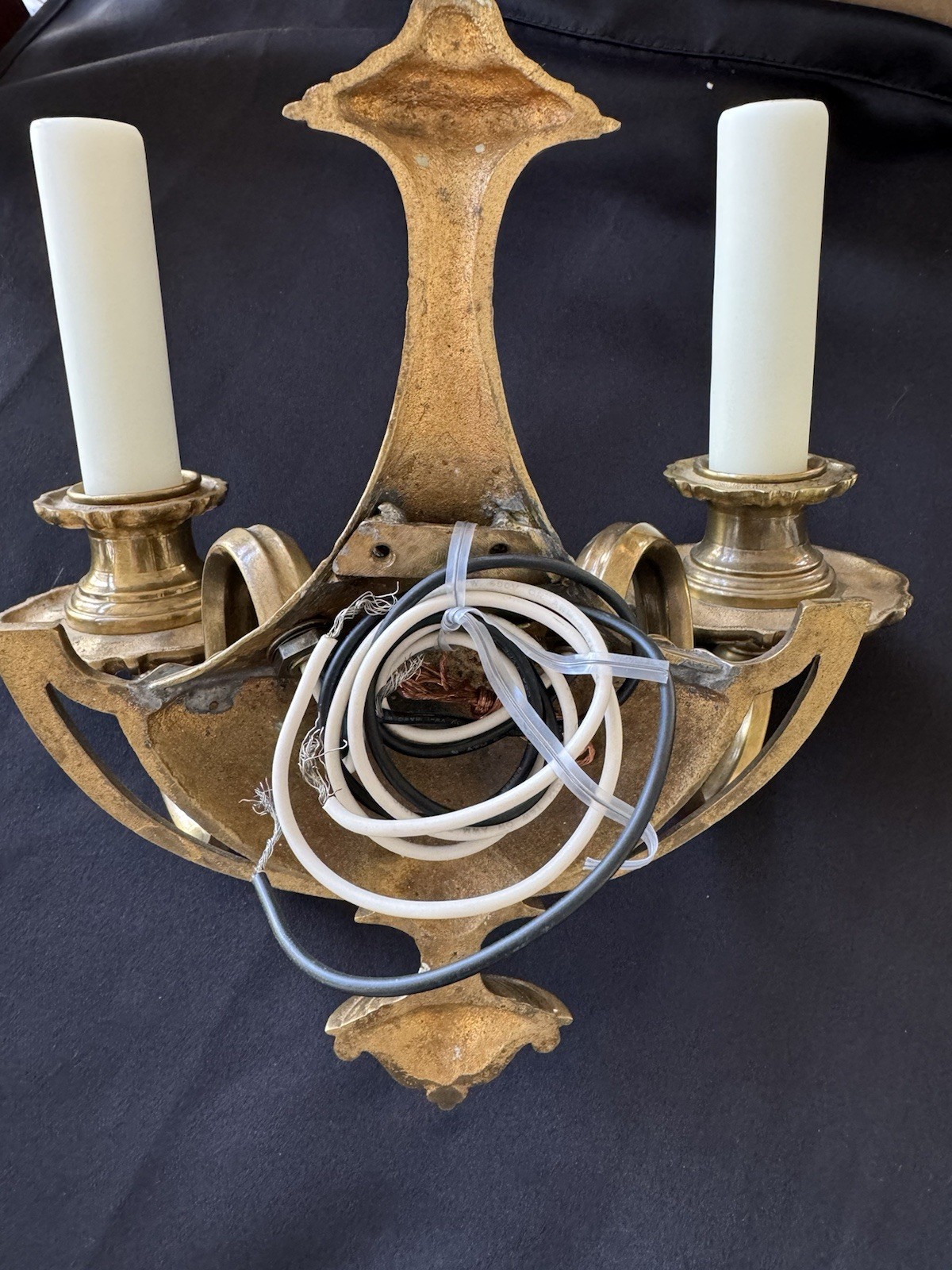 Antique Lighting E.F. Caldwell Bronze Wall Sconces PAIR