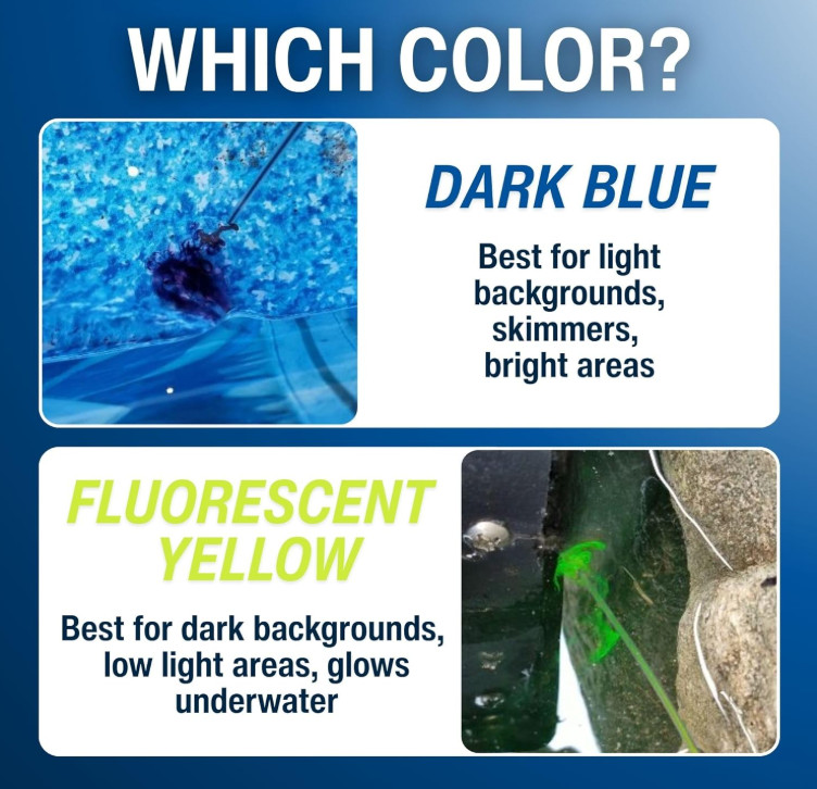 Leakmaster Pool Leak Detection Kit – 8 Oz Blue Dye with Reusable Syringe – High-