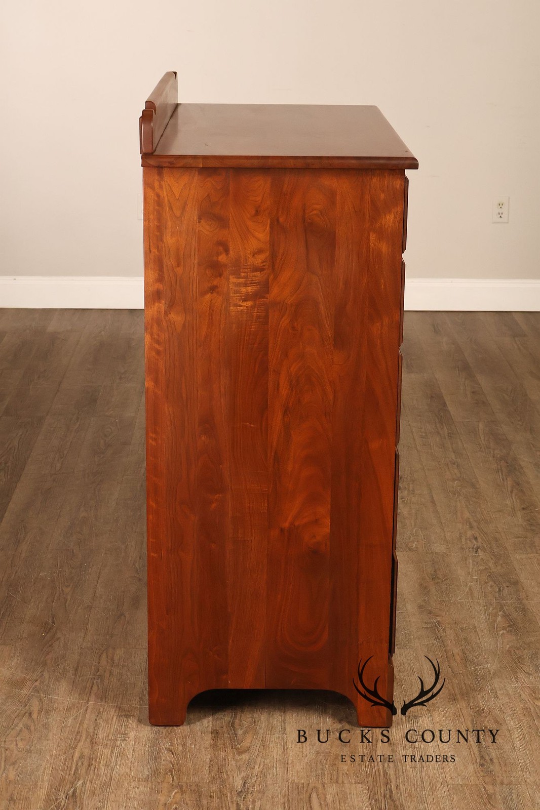 E.A. Clore Custom Walnut High Chest