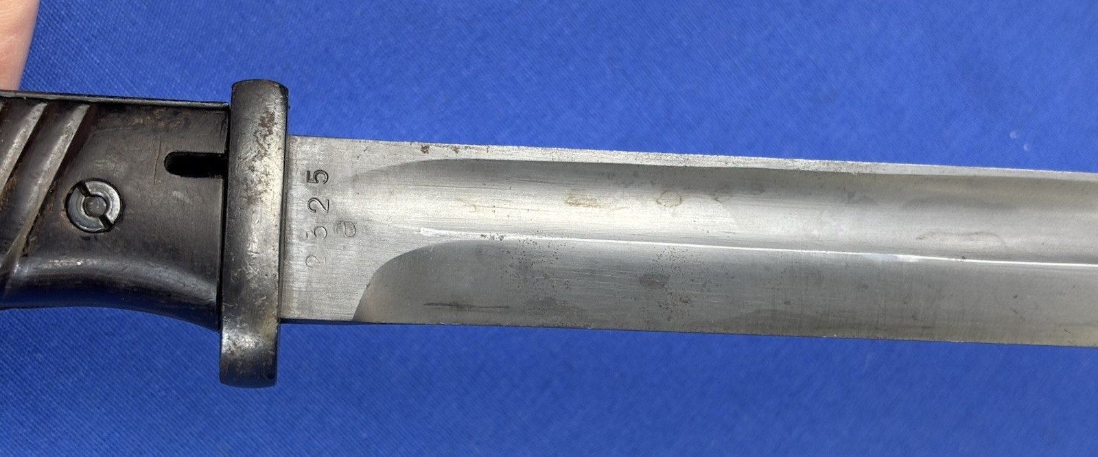 Vintage 1940 German WWII E. Pack & Sohn Bayonet & Scabbard Matching Number Frog