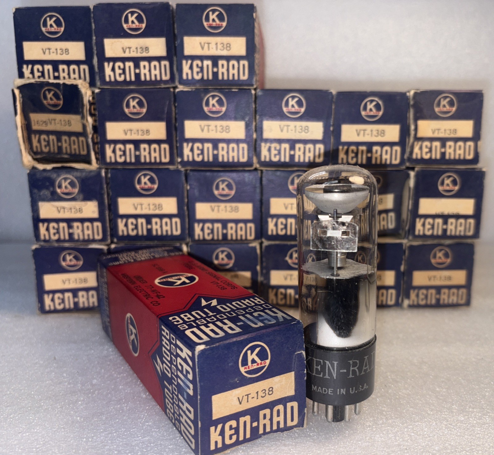 1- Ken Rad 1629 VT-138 Magic Eye Tube New In Box TV7 Very Bright 22 Available