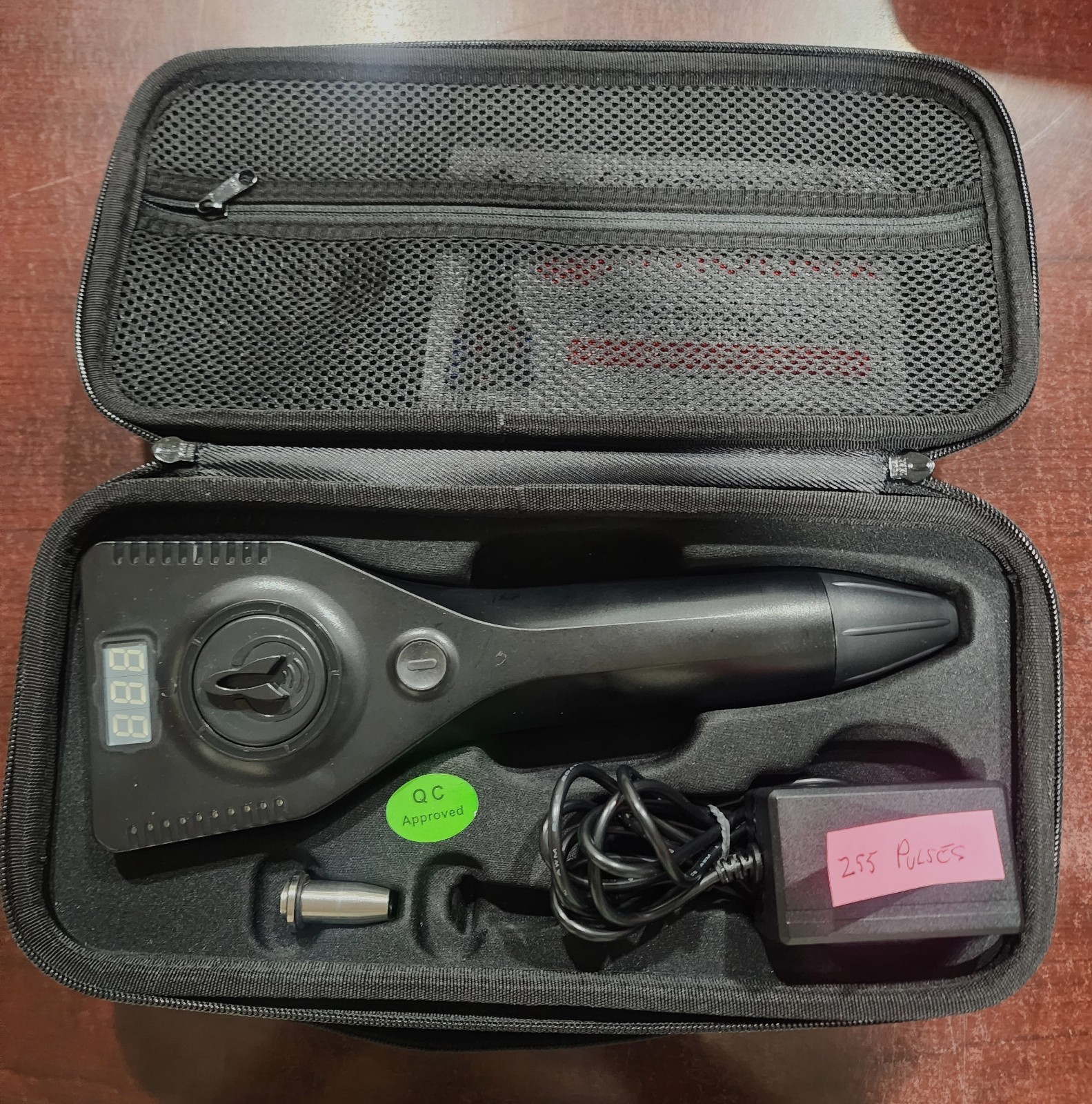 The phoenix in home ED device shockwave therapy 255 pulses used