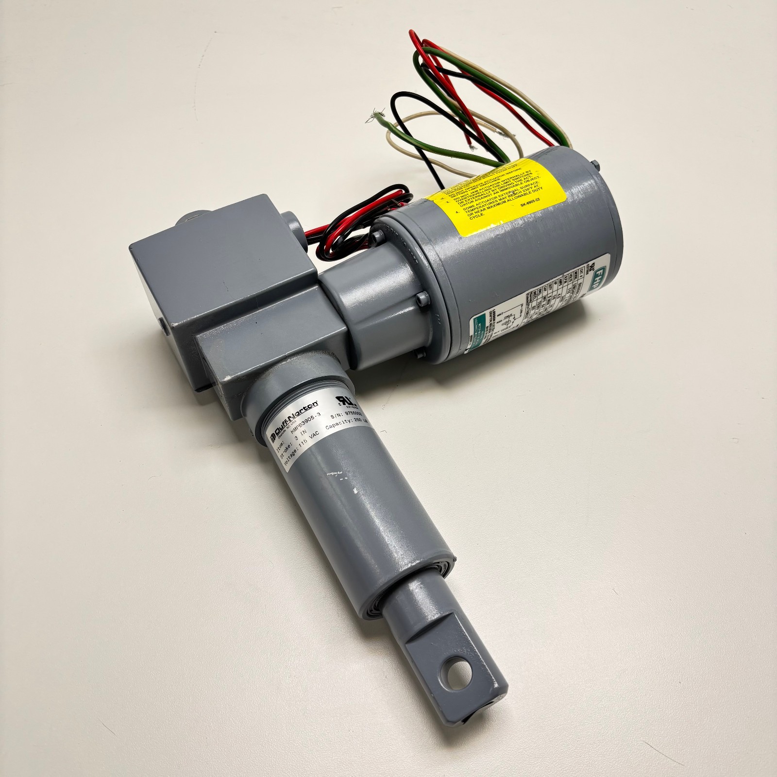 DUFF NORTON / FHP HMPB3905-3 SK6505-32-1 Actuator 3" 250 LB