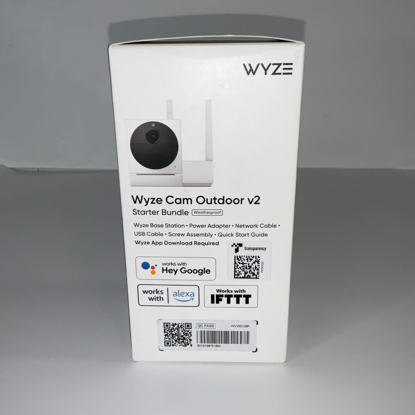 *NEW* Wyze Cam Weatherproof Outdoor Starter Bundle V2 (WVODV2B1) - White