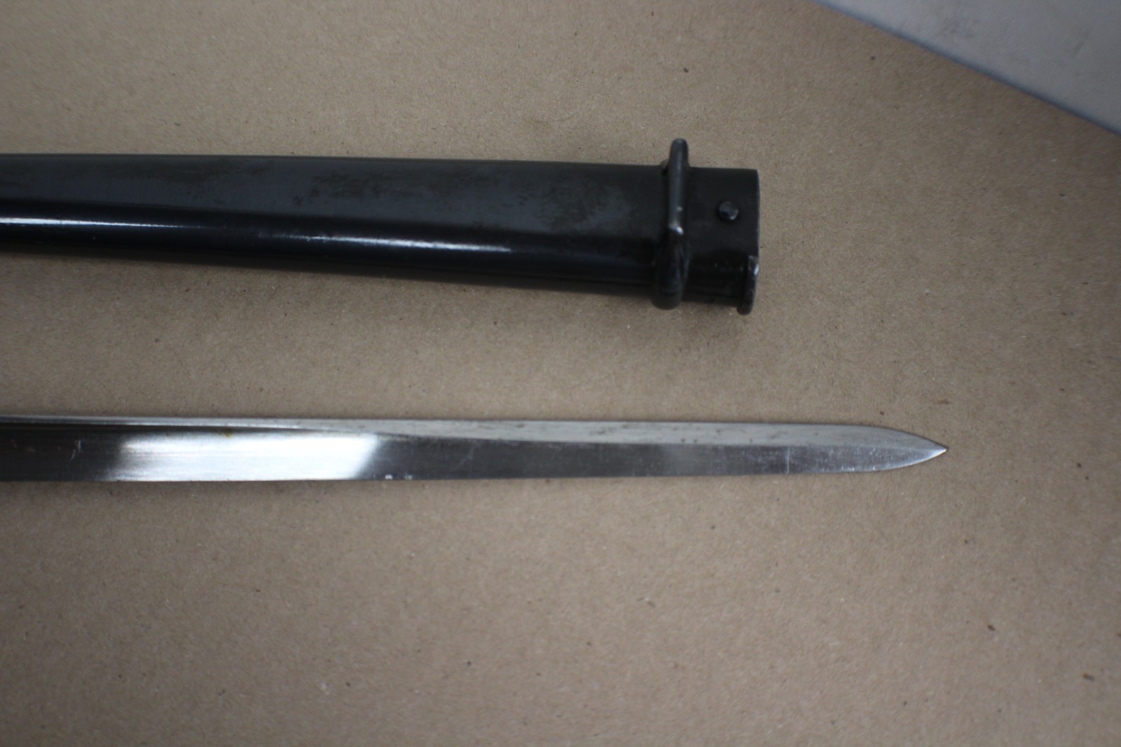 M1874 France GRAS Sword Type Bayonet W/Original Metal Scabbard