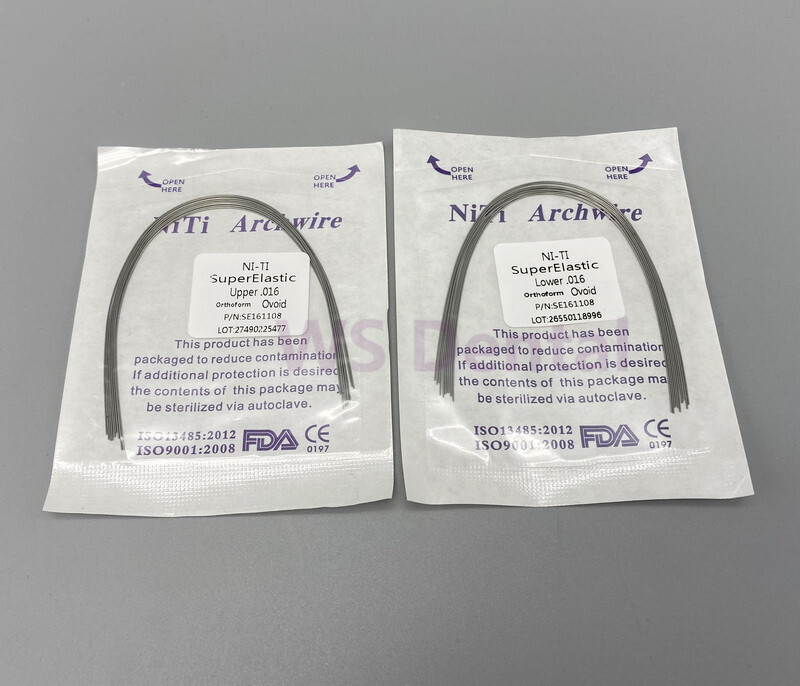 Dental Orthodontic Arch Wires Super Elastic Niti Round 012 014 016 018 020 Ovoid