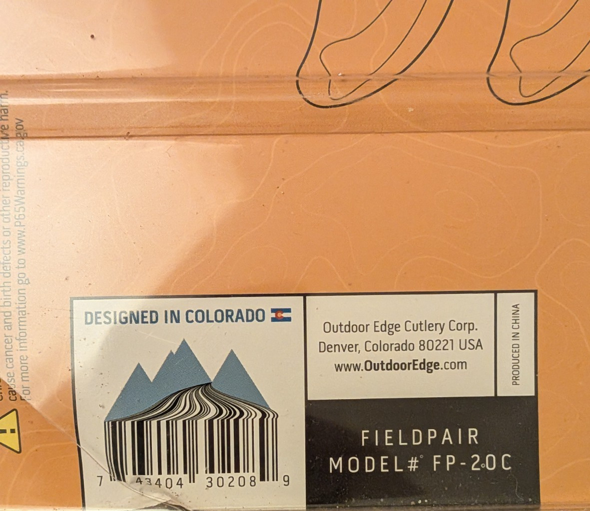 NEW Outdoor Edge Wild-Pair Gut-Hook Skinner & Caping Knife w/ Nylon Sheath WR-1C