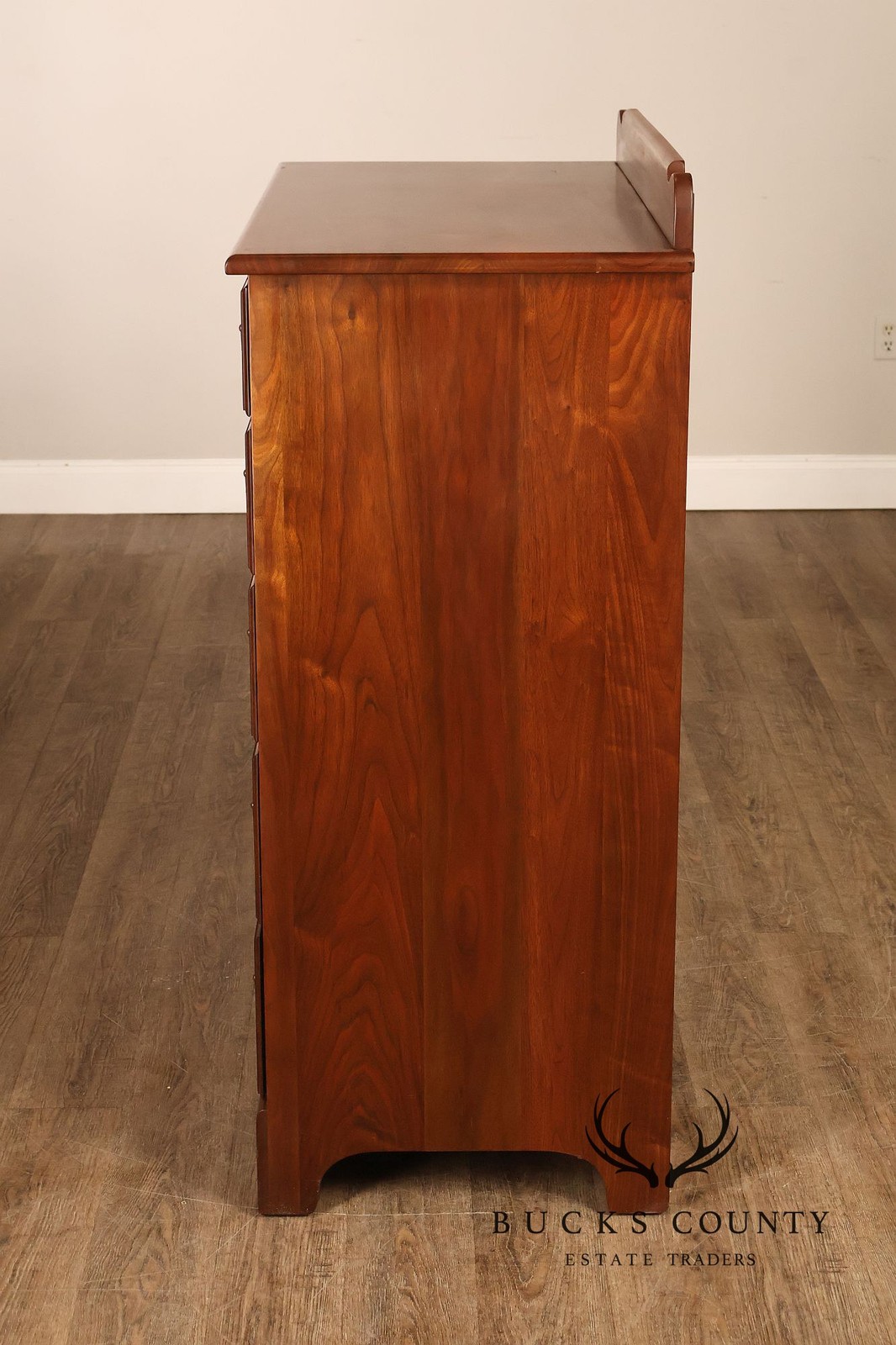 E.A. Clore Custom Walnut High Chest