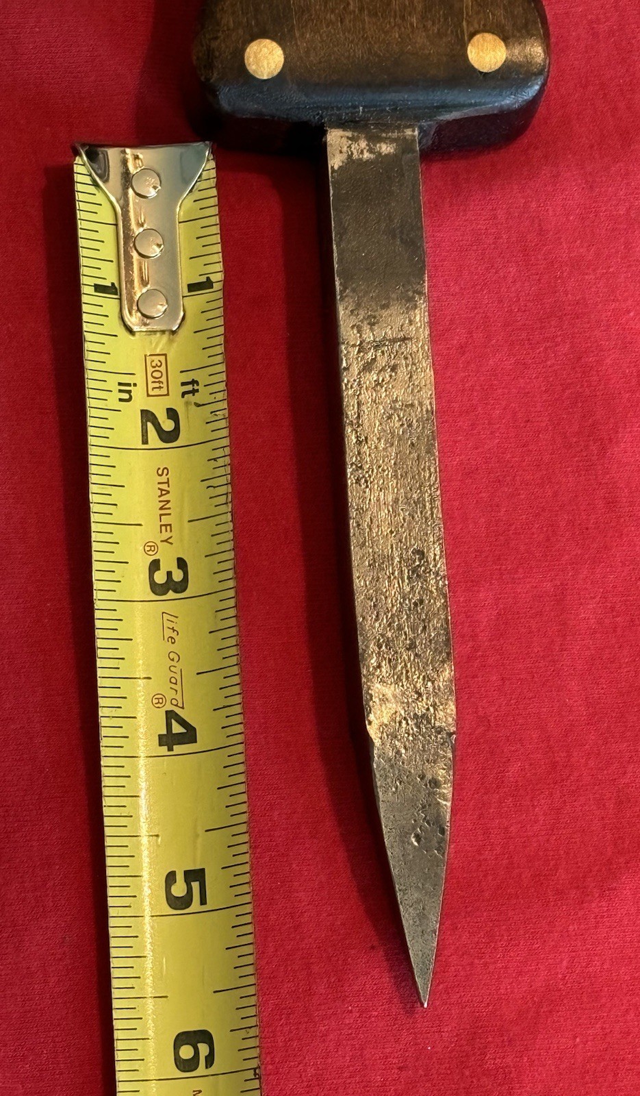 WW1 1914-1918 ENGLISH TRENCH SPIKE KNIFE - NEW WOOD GRIP