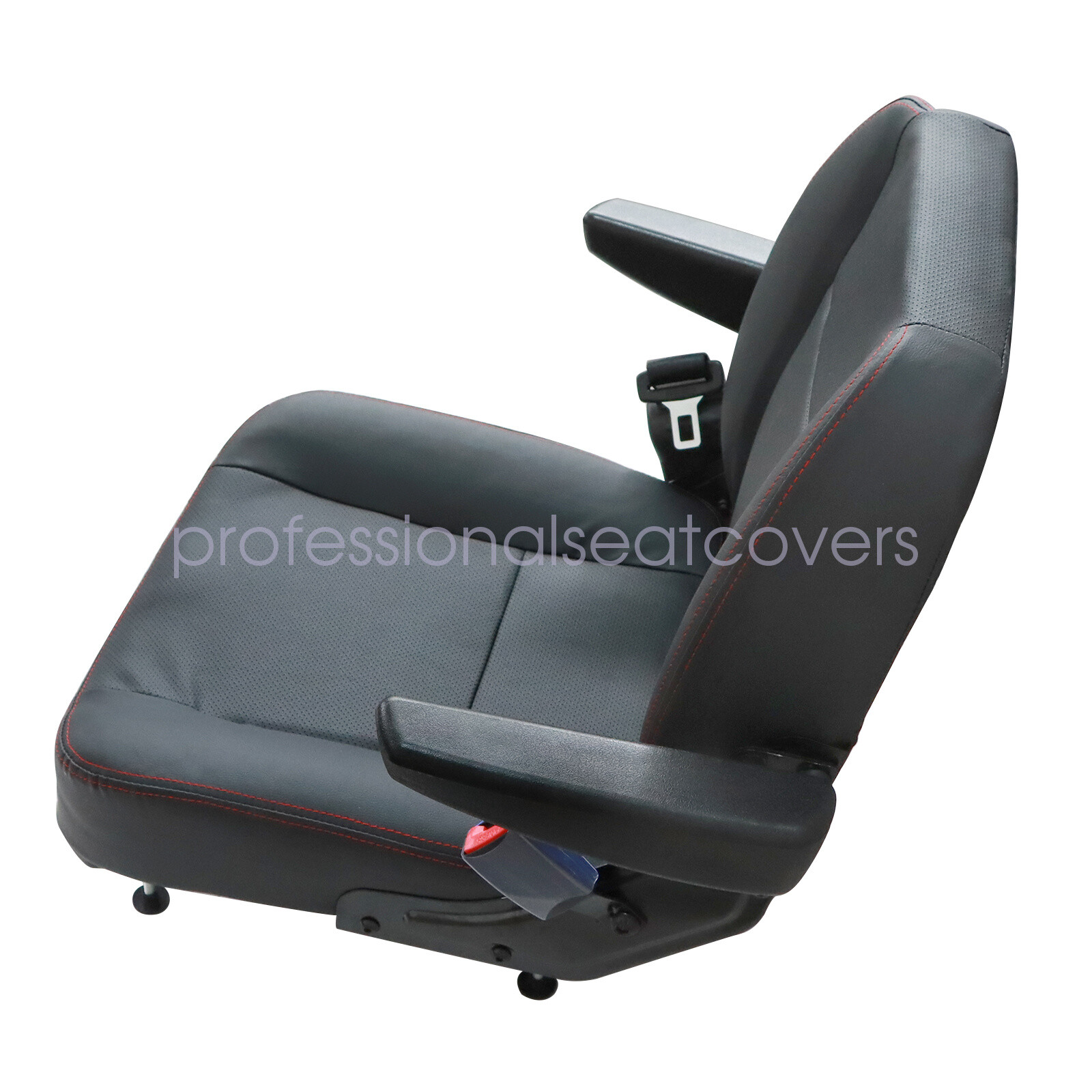 For Most Tractor Forklift Mower Dozer Telehandler Seat W/ Armrest & Safety Belt