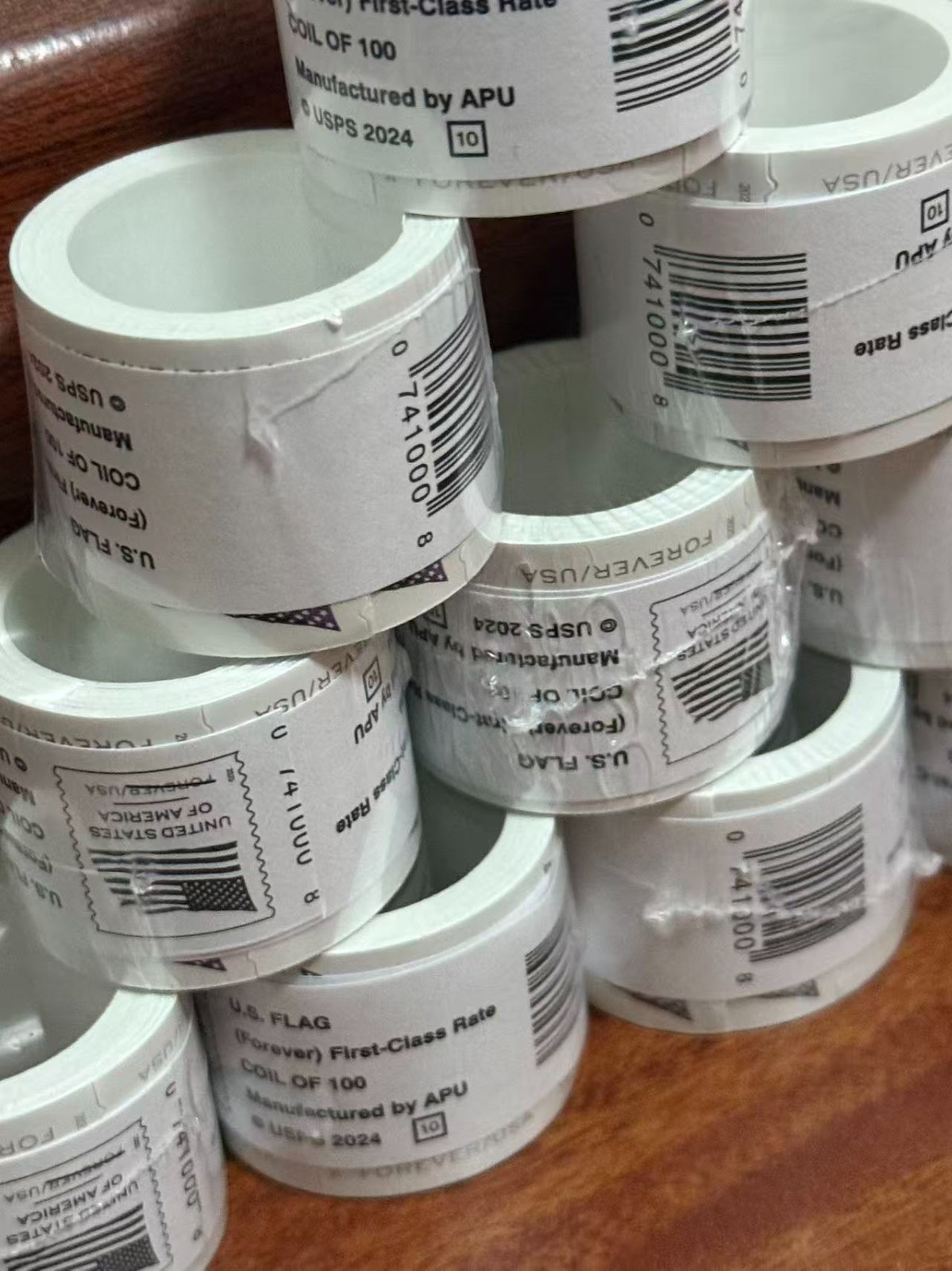 5 rolls of 500 USPS - Postage Free Ship!!-500 PCS-Special Sale!! New seal