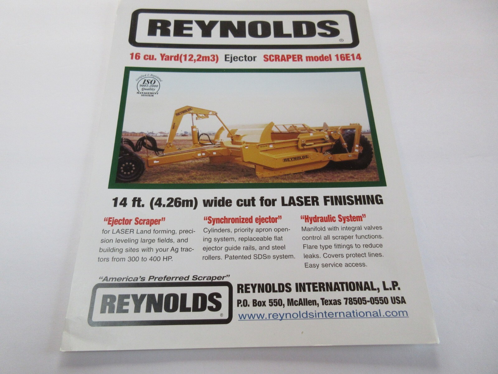 Reynolds Scraper Brochure 2 page