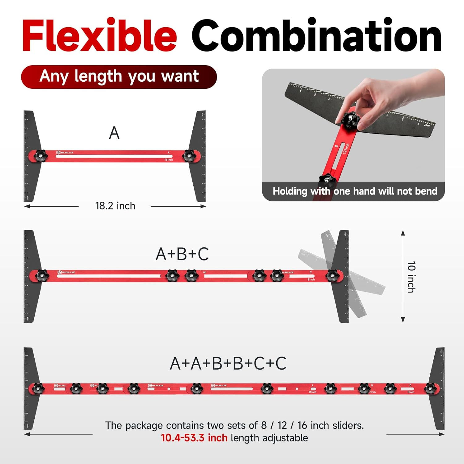 Stair Tread Template Tool, Solid Stair Gauge and Layout Tool, Stair Tread Gauge