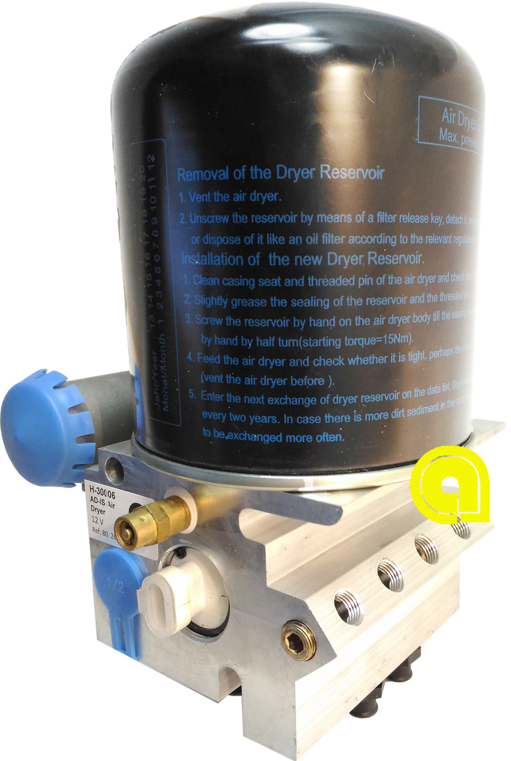 Air Dryer AD-IS type 12V for Peterbilt, International,Kenworth 801266,170.801266