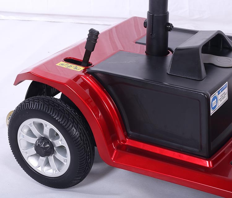 Mobility Scooter 4 Wheel Electric Powered 12.4miles Range 300W 419lbs Capacity