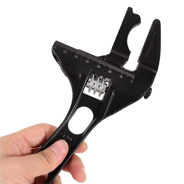 PIPE WRENCH Adjustable Wide Opening Aluminum Bathroom Plumbing Fixture Tool
