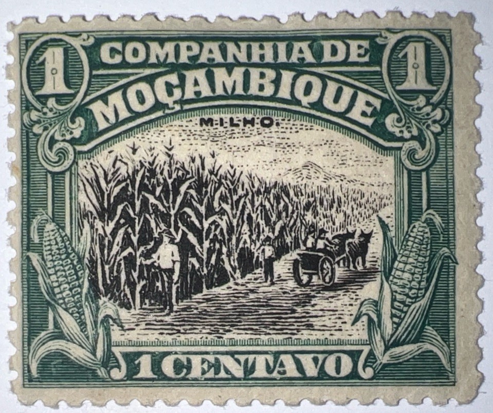 Travelstamps: Mozambique Company Stamps Sc# 111, 1 centavo, “Milho“ Mint MOGH