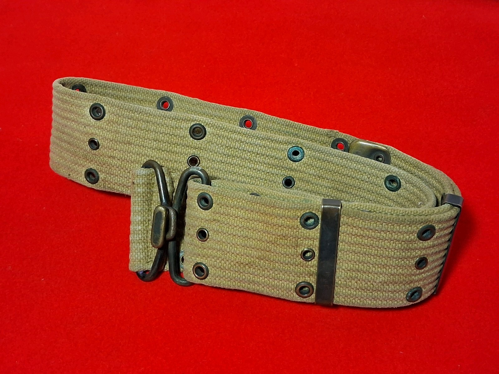 Original WWI US Combat Belt M1912 WW1 L.C.C. & Co 1918 Army AEF VG