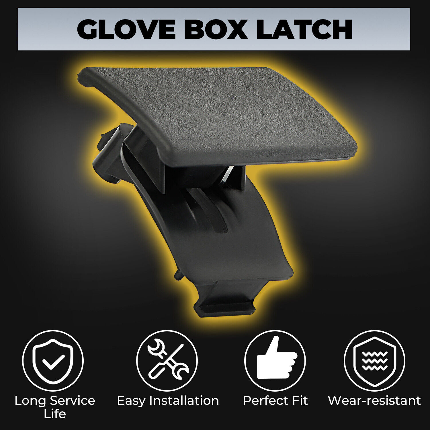 For Chevy Colorado GMC Canyon Hummer H3 Glove Box Latch Handle Black 2004-2012