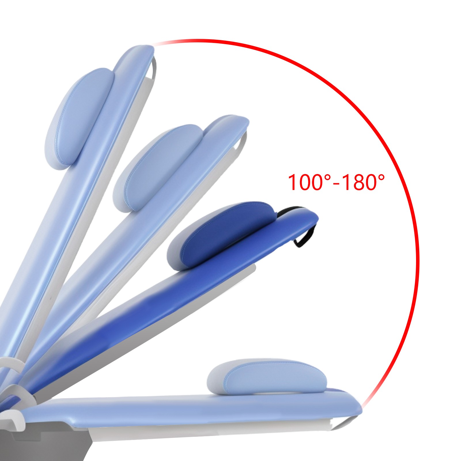 Silla portátil Dental+cubo de saliva + LED unidad dental portatil