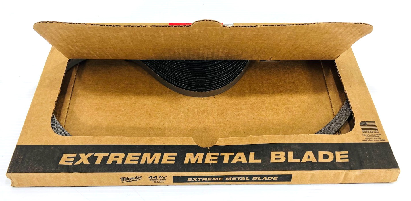 25PK Milwaukee 44-7/8" 12/14 TPI Deep Cut Band Saw Blade/Thin Metal 48-39-0615