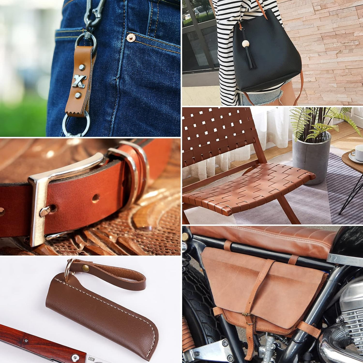 Leather Strap 1 Inches Wide Flat Leather Straps for Crafts, Full Grain Leather S