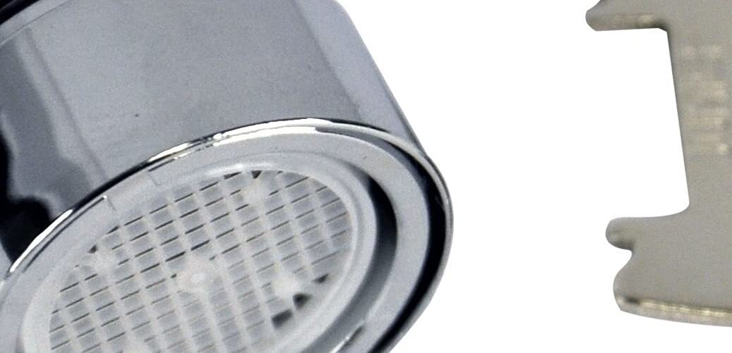 Danco Dual Thread Vandal Proof Aerator 55/64 in. -27F or 15/16 in. - 27M Chrome