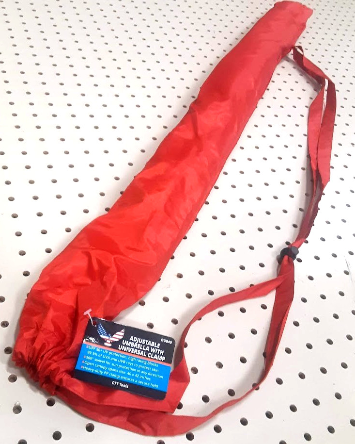 UPF50+ Adjustable Umbrella/ Sunshade With Universal Clamp Beach Chair, Stroller