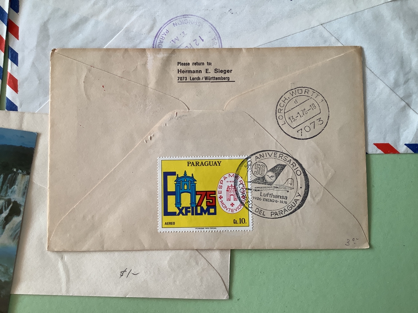 Paraguay collection of 10 postal items Ref A816