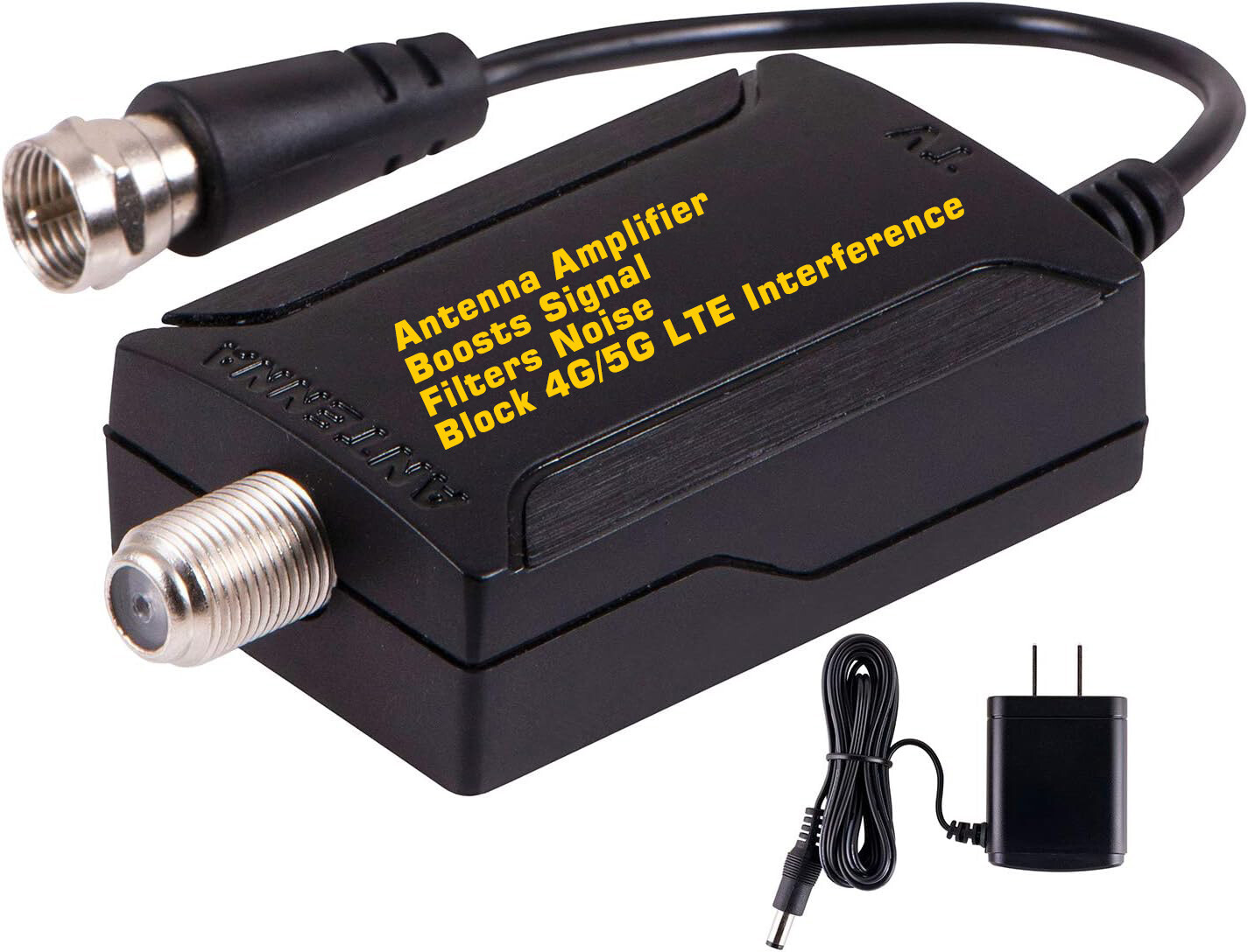 Amplified HDTV Antenna 200 Mile 4K 1080P UHF VHF Indoor Outdoor FM + Cable/Pole