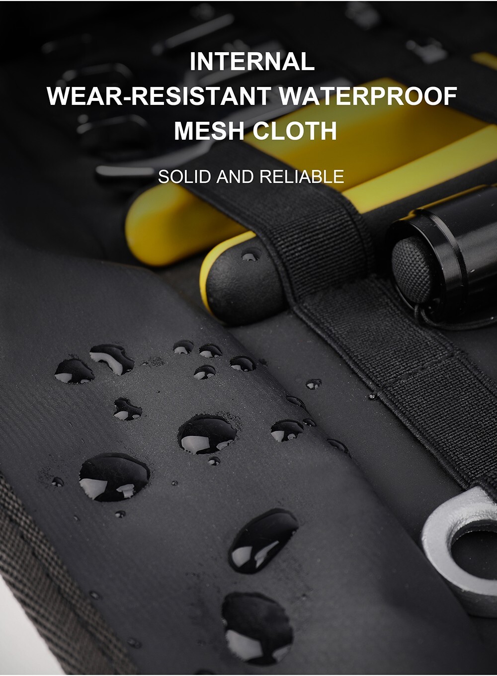 Rhinowalk Motorcycle Tool Bag Portable Pouch Outdoor Repair Tool Roll Pack